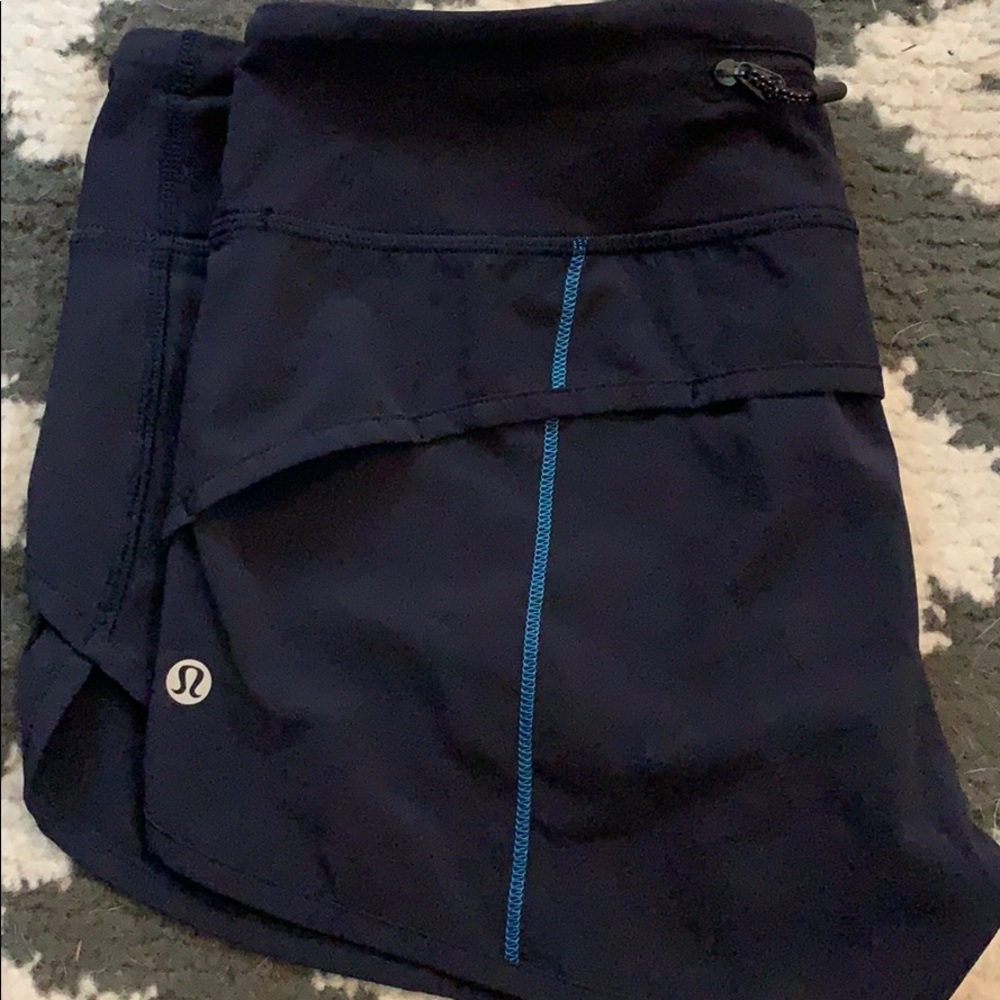 Navy blue lily lemon speed shorts